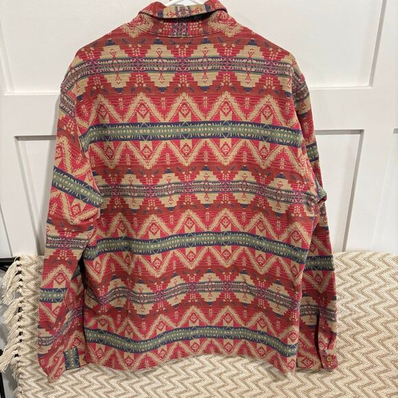 J.Crew Men’s Aztec Southwestern Shirt Jacket Button Down - Picture 5 of 5